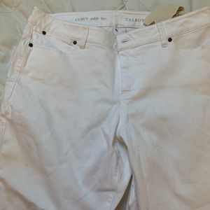 Talbots white slim skinny jeans